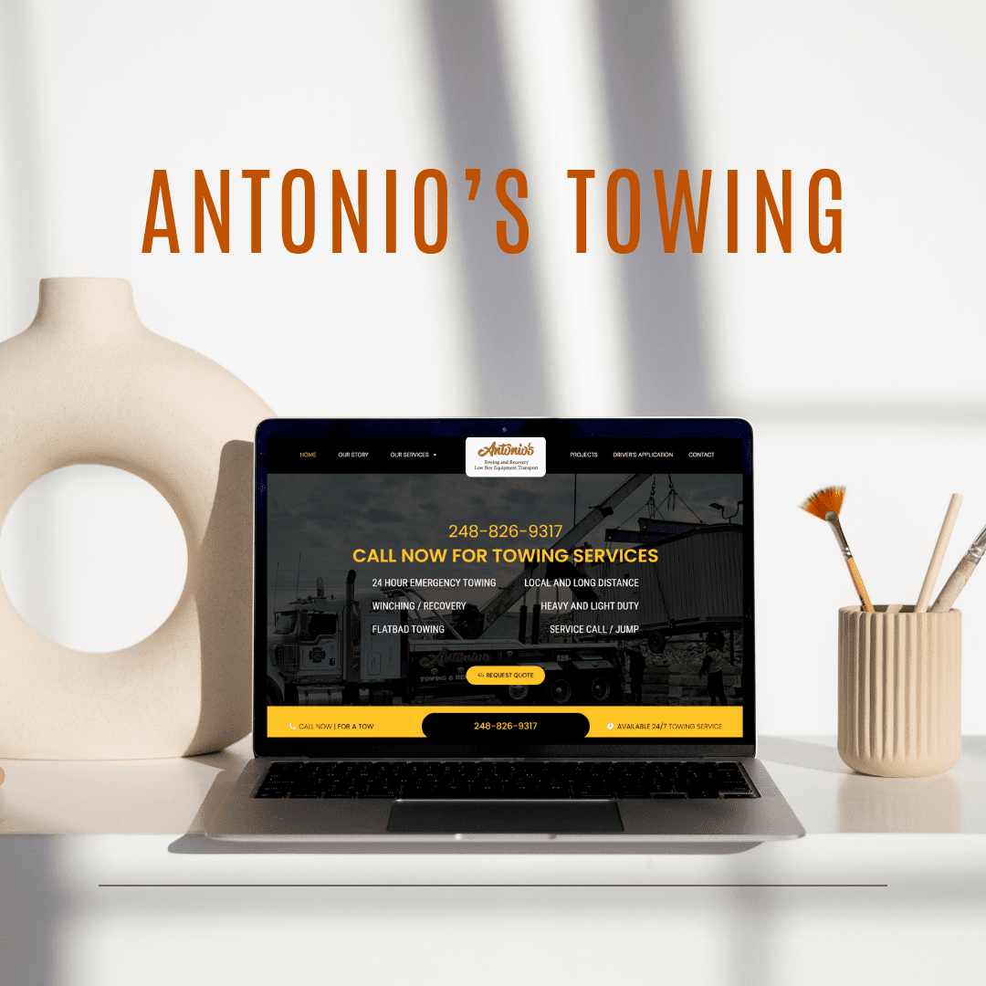Website Development<br><br>Antonio's Towing
